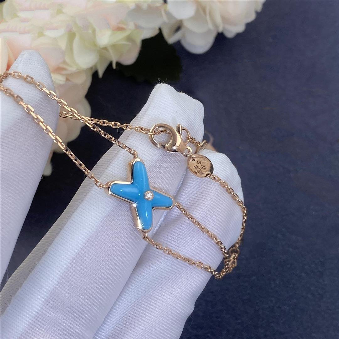 [Ornora Jewelry]JEUX BRACELET TURQUOISE PINK GOLD 1 DIAMOND
