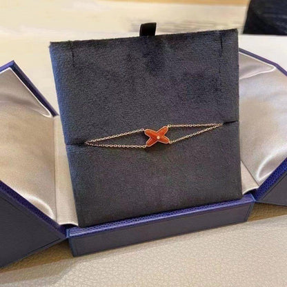 [Ornora Jewelry]JEUX BRACELET CARNELIAN PINK GOLD 1 DIAMOND