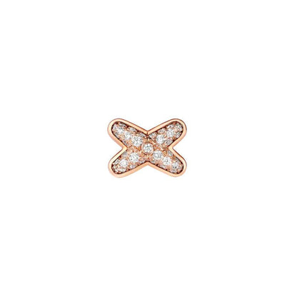 [Ornora Jewelry]JEUX DE PINK GOLD DIAMOND EARRINGS