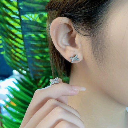 [Ornora Jewelry]JEUX DE SILVER DIAMOND EARRINGS