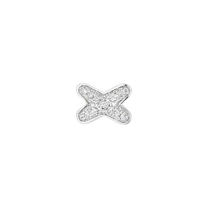 [Ornora Jewelry]JEUX DE SILVER DIAMOND EARRINGS