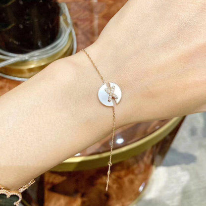 [Ornora Jewelry]JEUX DE BRACELET MOP PINK GOLD DIAMONDS