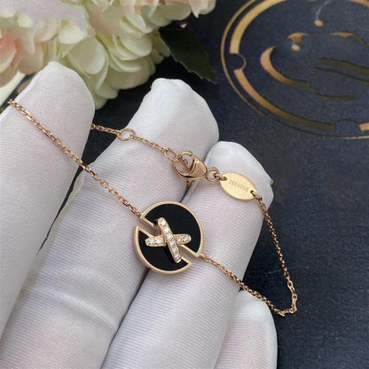 [Ornora Jewelry]JEUX DE BRACELET ONYX PINK GOLD DIAMOND