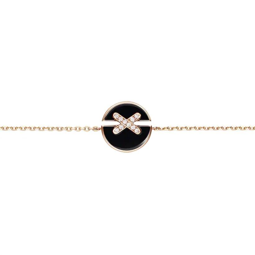 [Ornora Jewelry]JEUX DE BRACELET ONYX PINK GOLD DIAMOND