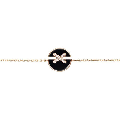 [Ornora Jewelry]JEUX DE BRACELET ONYX PINK GOLD DIAMOND