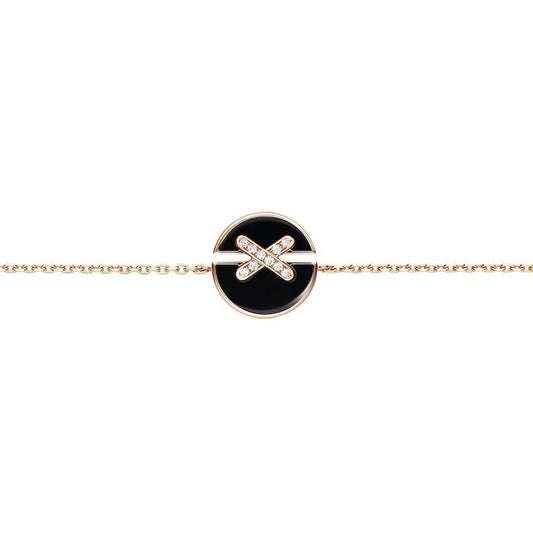 [Ornora Jewelry]JEUX DE BRACELET ONYX PINK GOLD DIAMOND