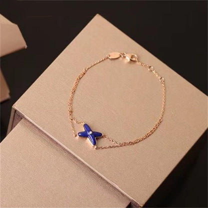 [Ornora Jewelry]Hollow Design Four-Leaf Clover Flower Shape Ring