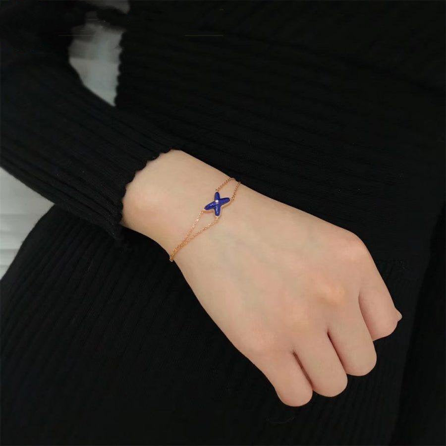 [Ornora Jewelry]Hollow Design Four-Leaf Clover Flower Shape Ring