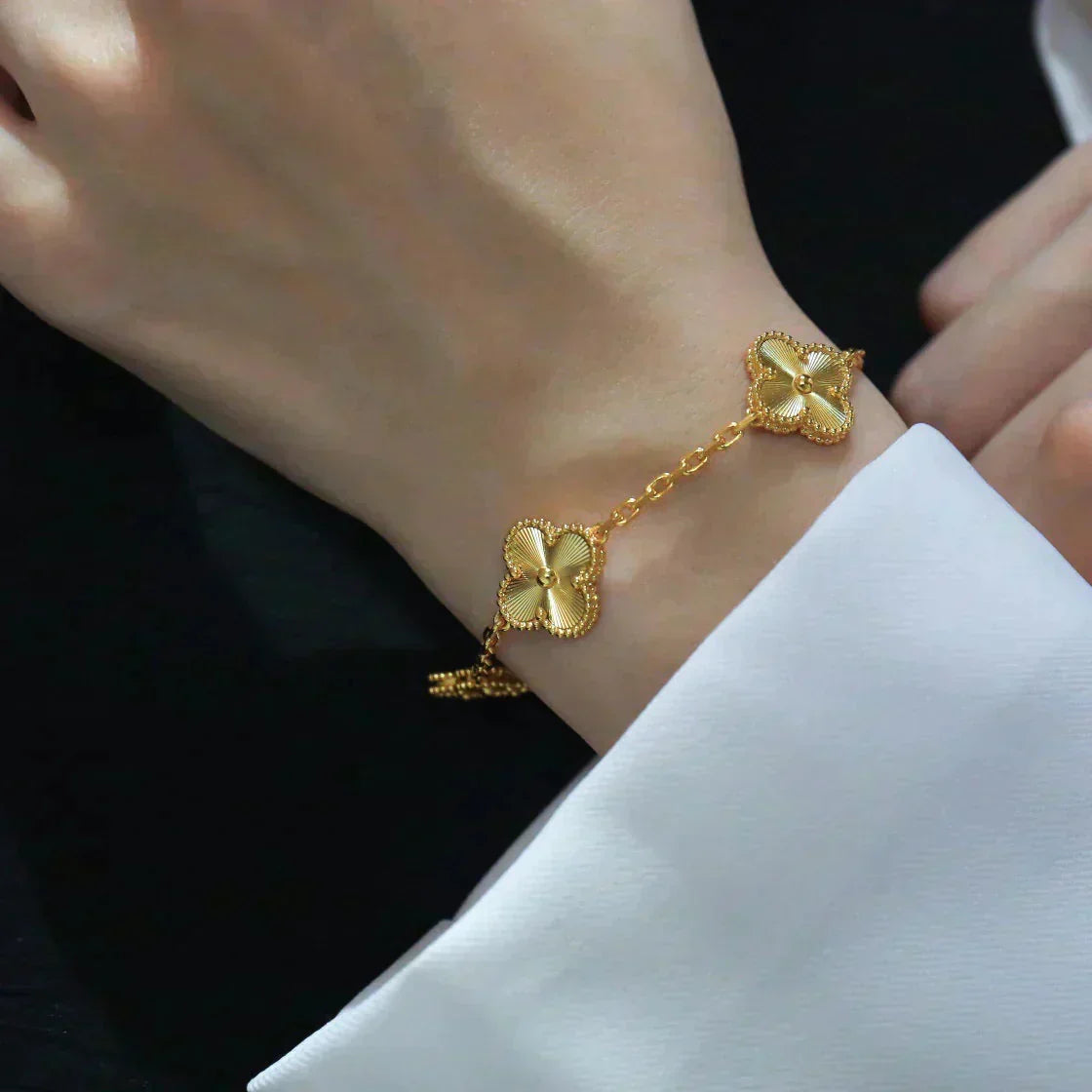 [Ornora Jewelry] CLOVER 5 MOTIF LASER BRACELET COLLECTION