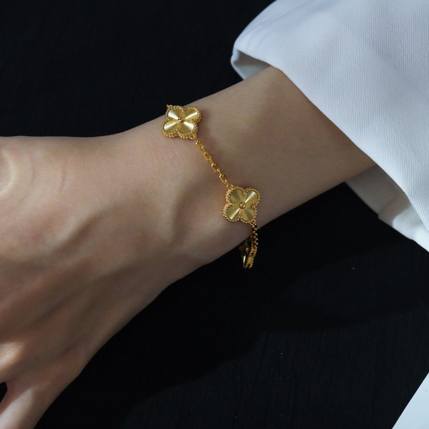[Ornora Jewelry] CLOVER 5 MOTIF LASER BRACELET COLLECTION