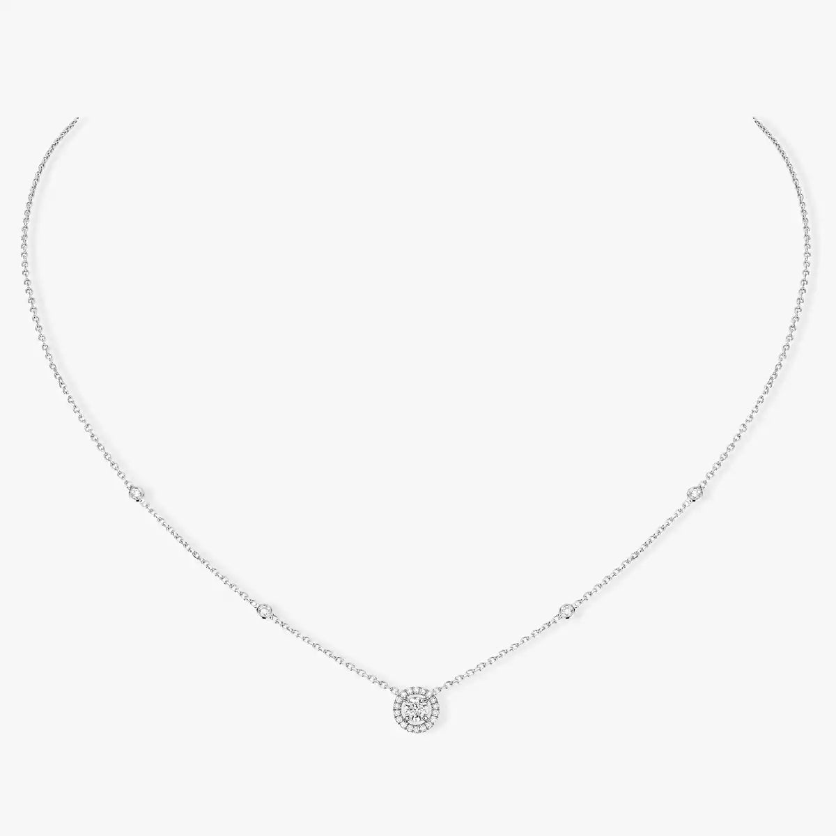 [Ornora Jewelry]Diamond Necklace 0,20ct Brilliant Shape Joy