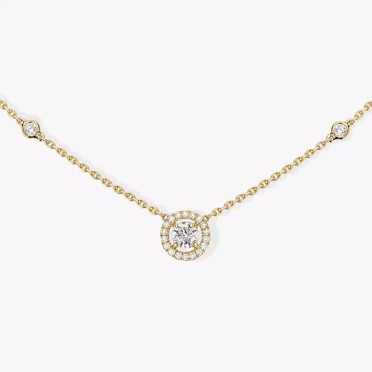 [Ornora Jewelry]Diamond Necklace 0,20ct Brilliant Shape Joy