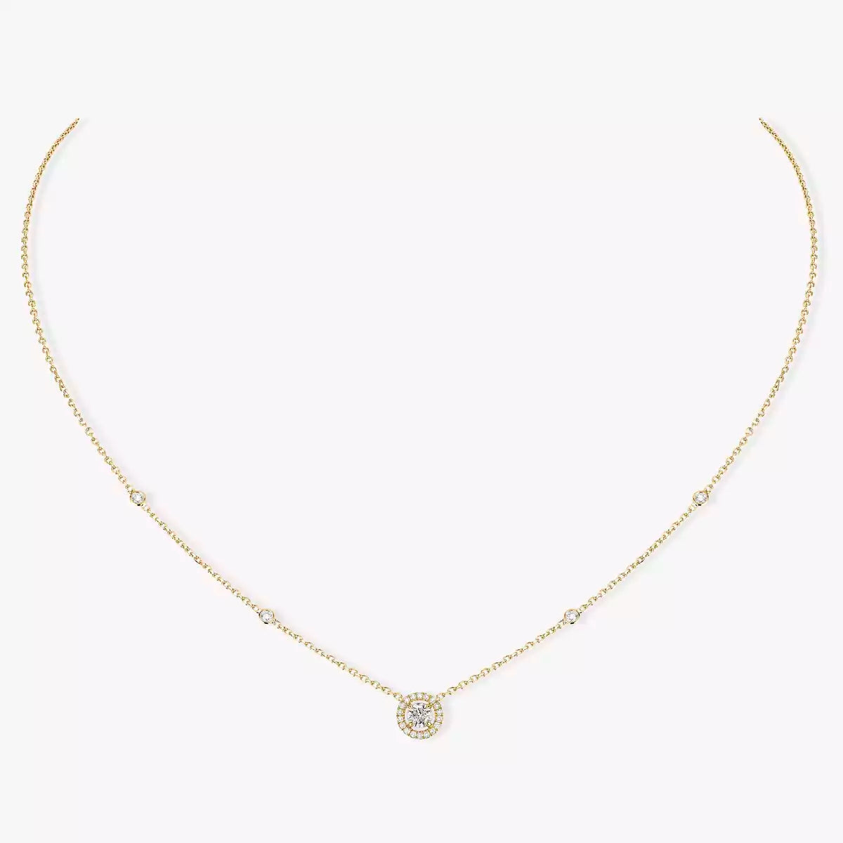 [Ornora Jewelry]Diamond Necklace 0,20ct Brilliant Shape Joy