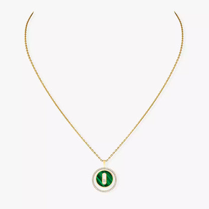 [Ornora Jewelry]Lucky Move Diamond Necklace in Rose Gold and White Mother-of-Pearl