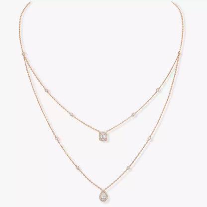 [Ornora Jewelry]Diamond Necklace My Twin 2 Rows