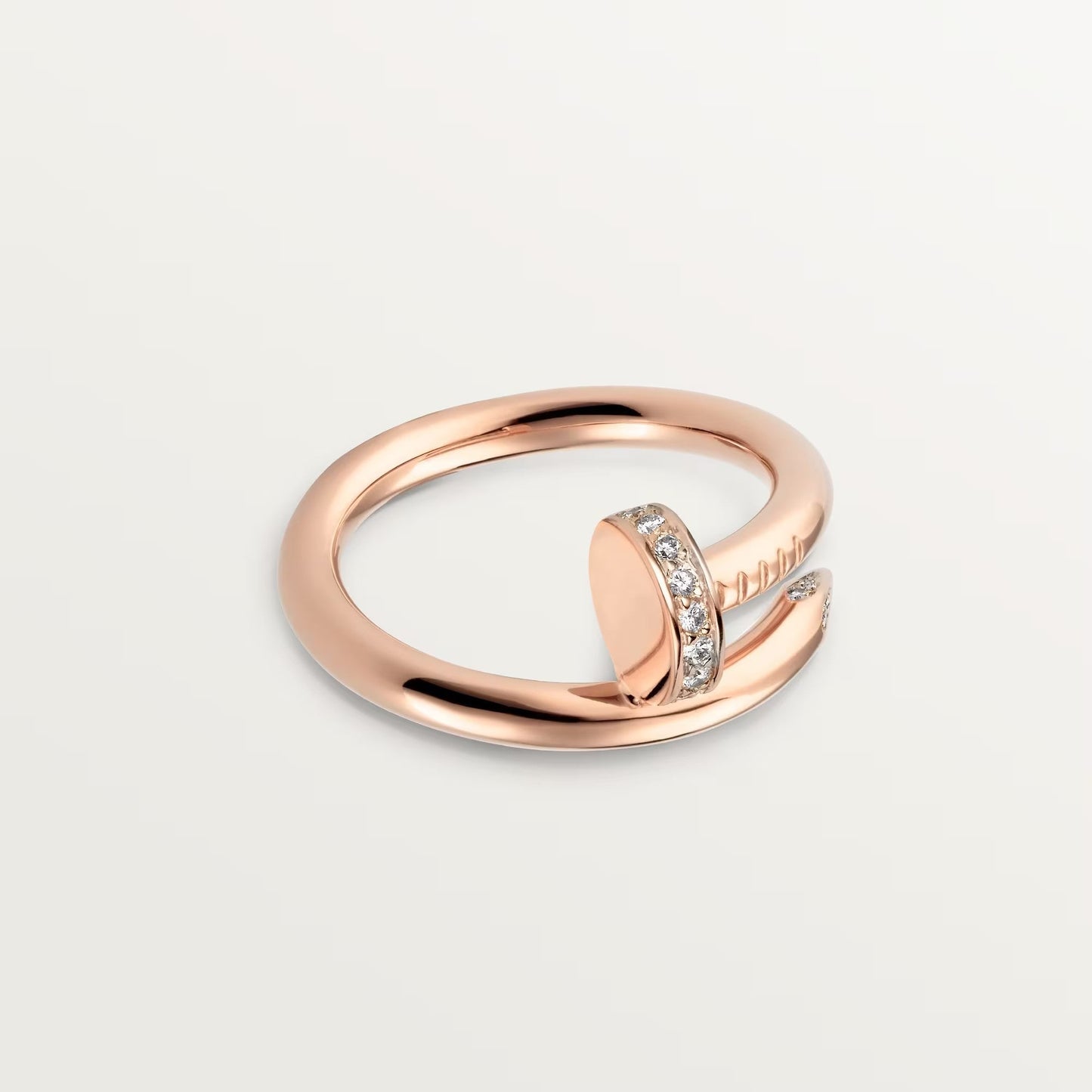[Ornora Jewelry]JUSTE RING 2.6MM HALF DIAMOND