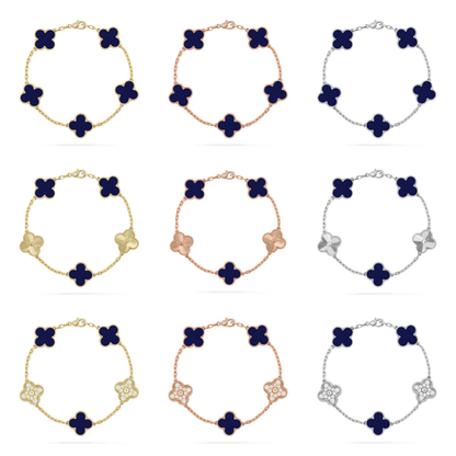 [Ornora Jewelry]CLOVER 5 MOTIF LAPIS LAZULI BRACELET COLLECTION