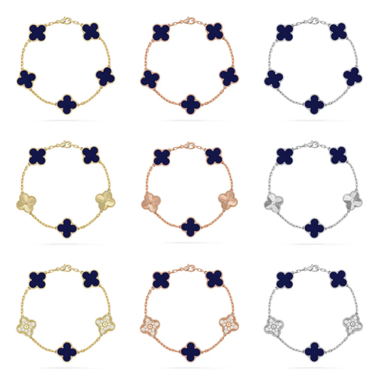 [Ornora Jewelry]CLOVER 5 MOTIF LAPIS LAZULI BRACELET COLLECTION