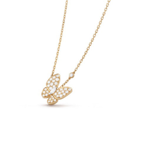 [Ornora Jewelry]BUTTERFLY DIAMOND NECKLACE