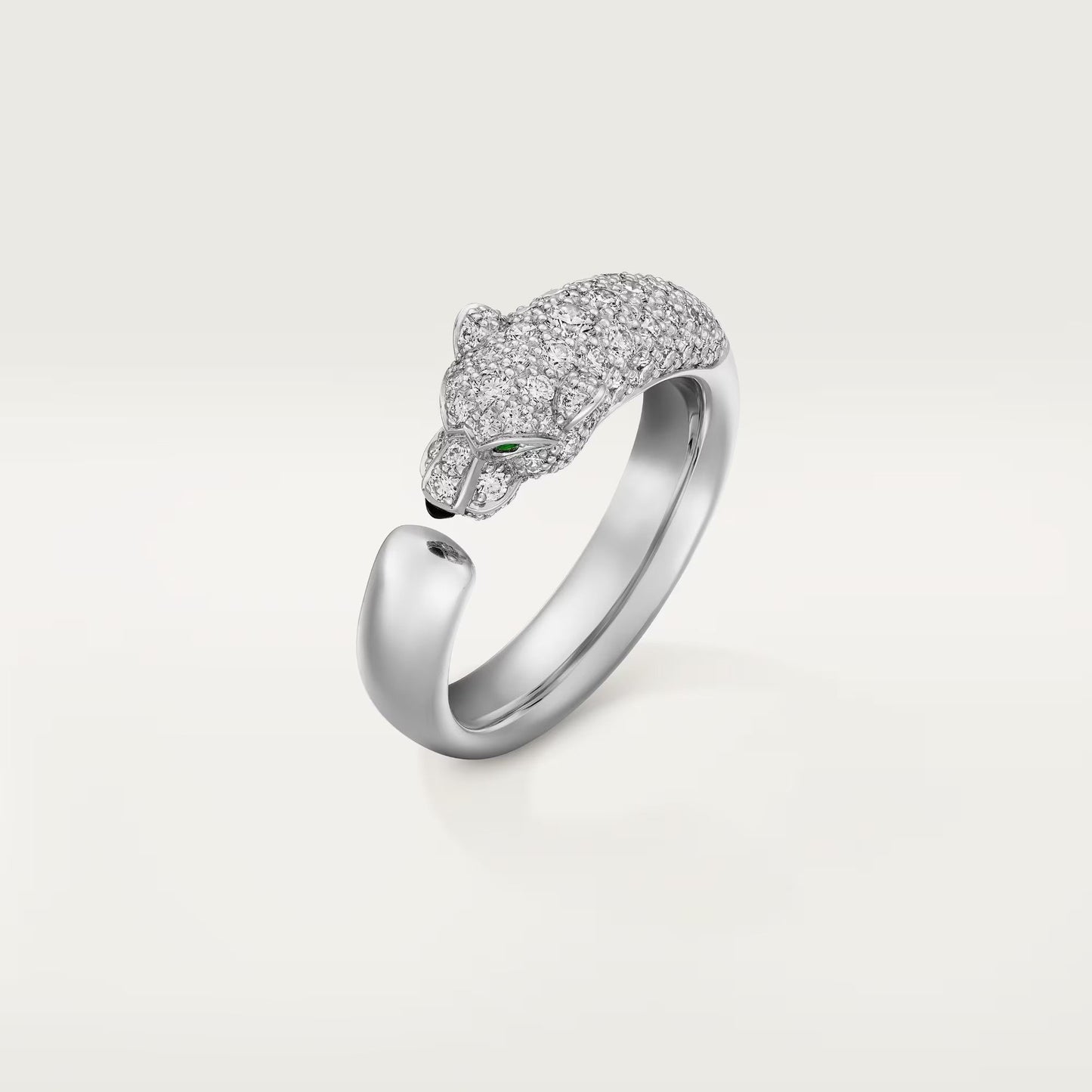 [Ornora Jewelry]PANTHERE HALF DIAMOND SMALL RING