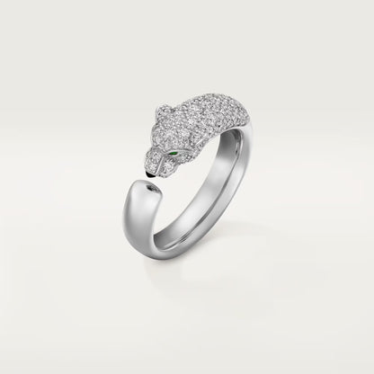 [Ornora Jewelry]PANTHERE HALF DIAMOND SMALL RING