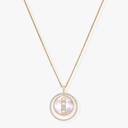 [Ornora Jewelry]LUCKY MOVE MM NACRE BLANCHE DIAMOND NECKLACE