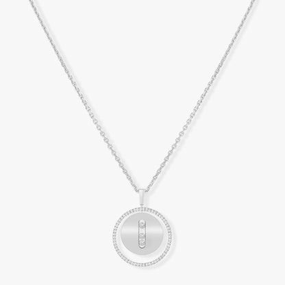 [Ornora Jewelry]LUCKY MOVE MM SILVER DIAMOND NECKLACE