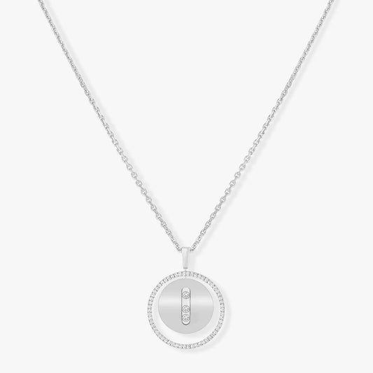 [Ornora Jewelry]LUCKY MOVE MM SILVER DIAMOND NECKLACE