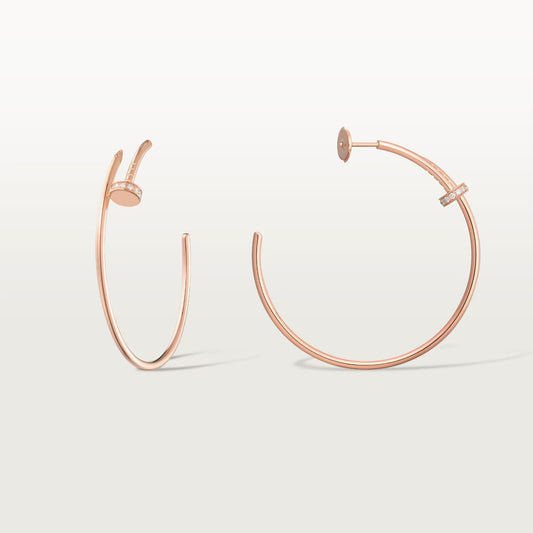 [Ornora Jewelry]JUSTE HALF DIAMOND LARGE EARRINGS