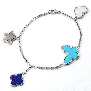 [Ornora Jewelry]LUCKY SPRING SILVER BRACELET 4 MOTIF