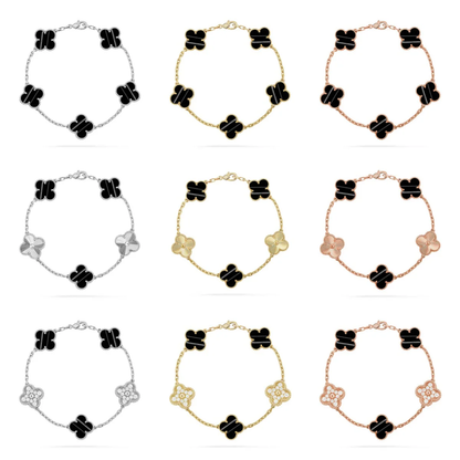 [Ornora Jewelry] CLOVER 5 MOTIF PULSAR STONE BRACELET COLLECTION