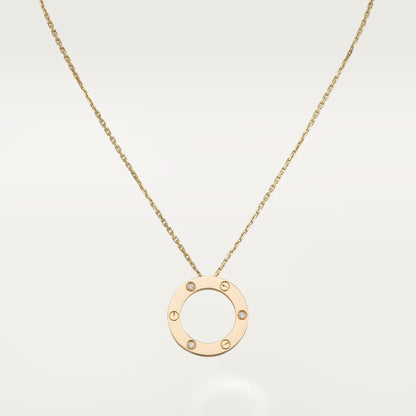 [Ornora Jewelry]LOVE NECKLACE 16MM 3 DIAMONDS