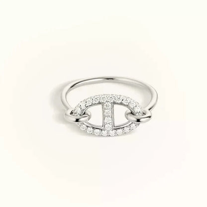 [Ornora Jewelry]RONDE SMALL SILVER DIAMOND RING