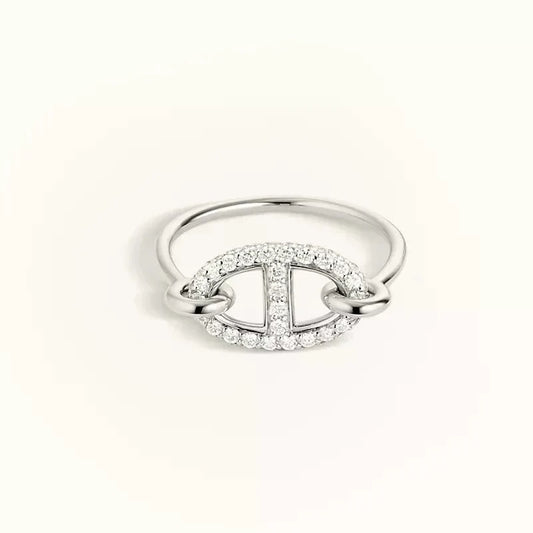 [Ornora Jewelry]RONDE SMALL SILVER DIAMOND RING
