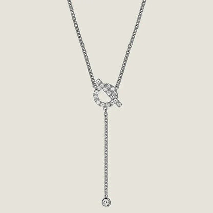 [Ornora Jewelry]FINESSE SILVER DIAMOND NECKLACE