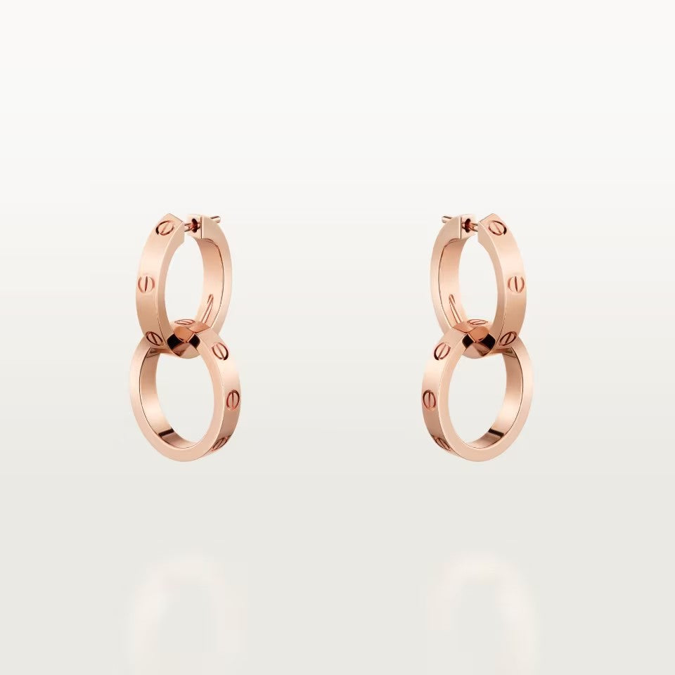 [Ornora Jewelry]LOVE 3.3MM DANGLE EARRINGS