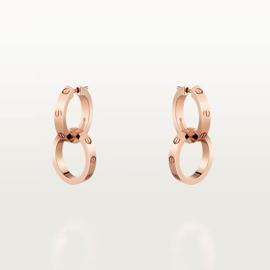 [Ornora Jewelry]LOVE 3.3MM DANGLE EARRINGS
