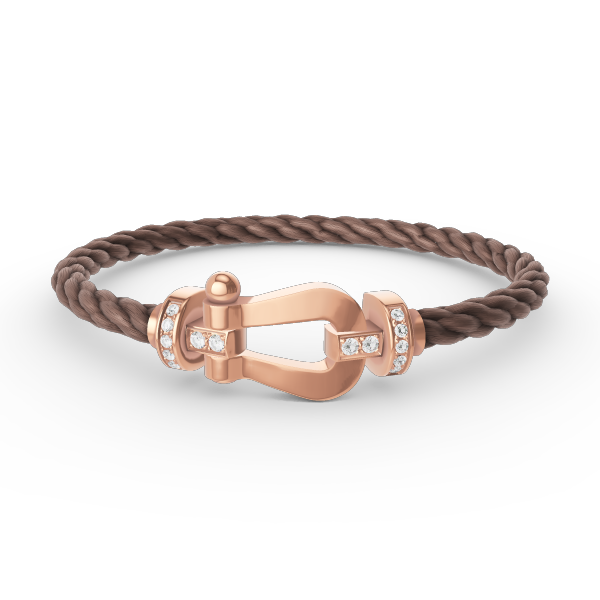 [Ornora Jewelry]FORCE LARGE HORSESHOE HALF DIAMOND BRACELET ROSE GOLD