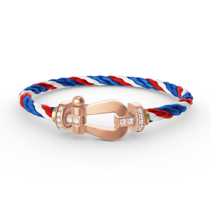 [Ornora Jewelry]FORCE LARGE HORSESHOE HALF DIAMOND BRACELET ROSE GOLD