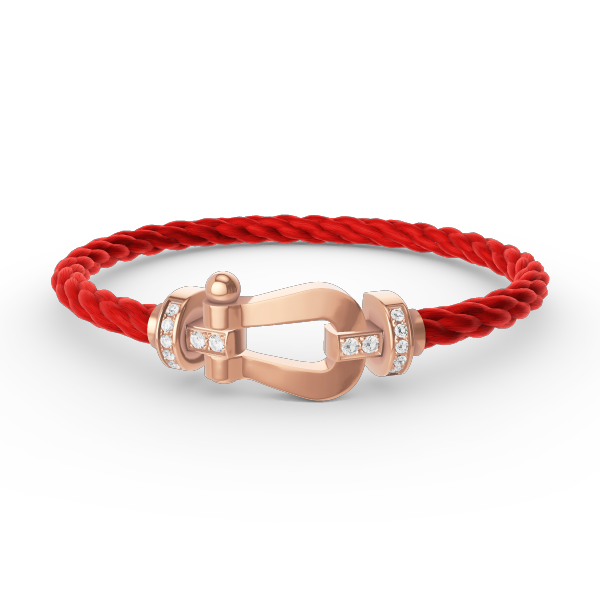 [Ornora Jewelry]FORCE LARGE HORSESHOE HALF DIAMOND BRACELET ROSE GOLD
