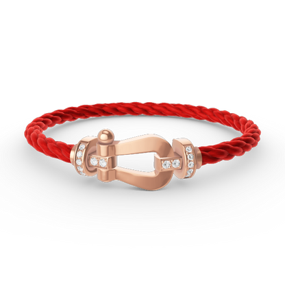 [Ornora Jewelry]FORCE LARGE HORSESHOE HALF DIAMOND BRACELET ROSE GOLD
