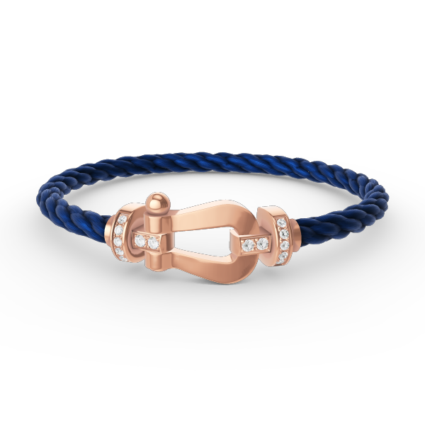[Ornora Jewelry]FORCE LARGE HORSESHOE HALF DIAMOND BRACELET ROSE GOLD