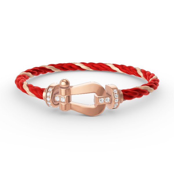 [Ornora Jewelry]FORCE LARGE HORSESHOE HALF DIAMOND BRACELET ROSE GOLD