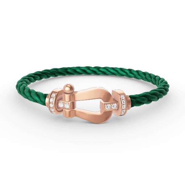 [Ornora Jewelry]FORCE LARGE HORSESHOE HALF DIAMOND BRACELET ROSE GOLD