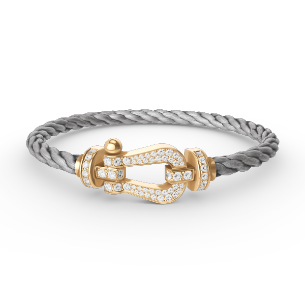 [Ornora Jewelry]FORCE LARGE HORSESHOE FULL DIAMOND BRACELET GOLD