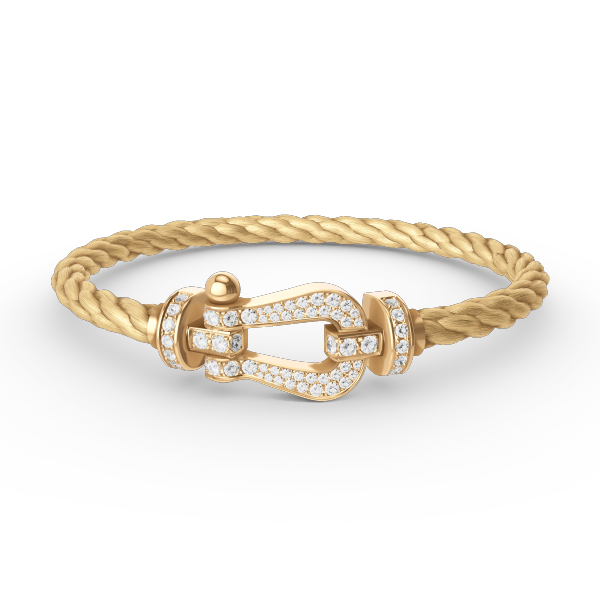 [Ornora Jewelry]FORCE LARGE HORSESHOE FULL DIAMOND BRACELET GOLD