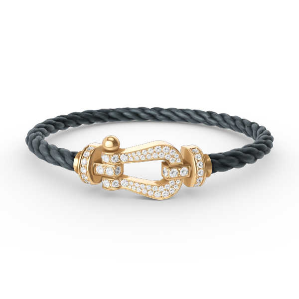 [Ornora Jewelry]FORCE LARGE HORSESHOE FULL DIAMOND BRACELET GOLD