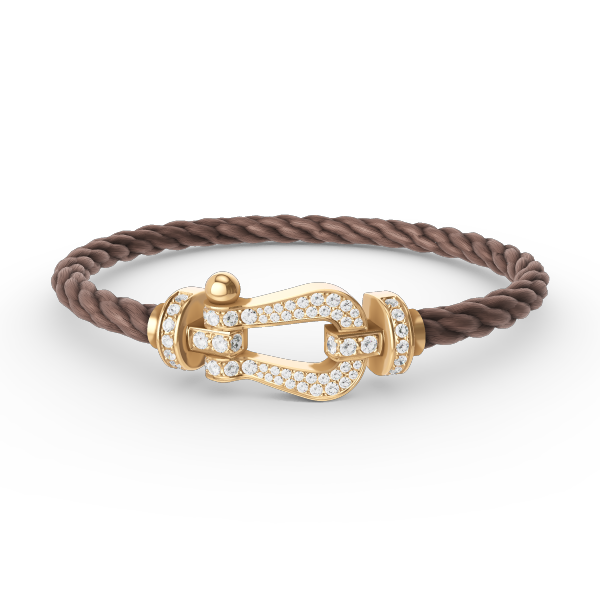 [Ornora Jewelry]FORCE LARGE HORSESHOE FULL DIAMOND BRACELET GOLD
