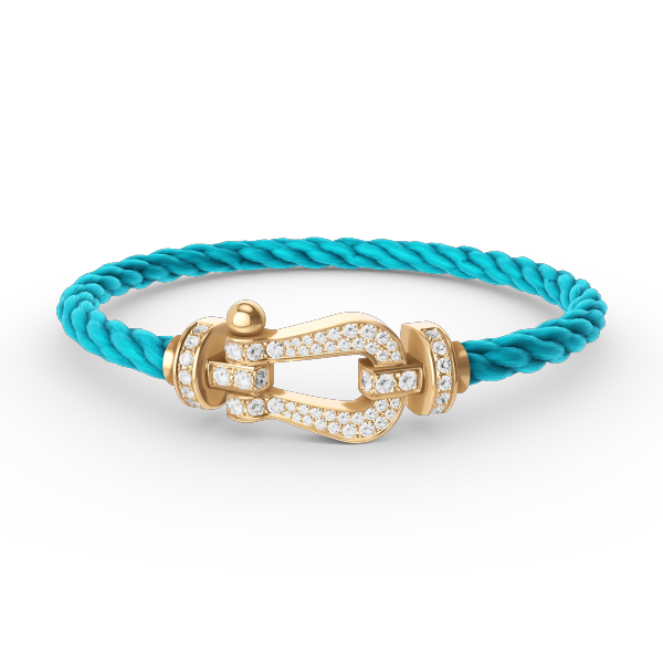 [Ornora Jewelry]FORCE LARGE HORSESHOE FULL DIAMOND BRACELET GOLD