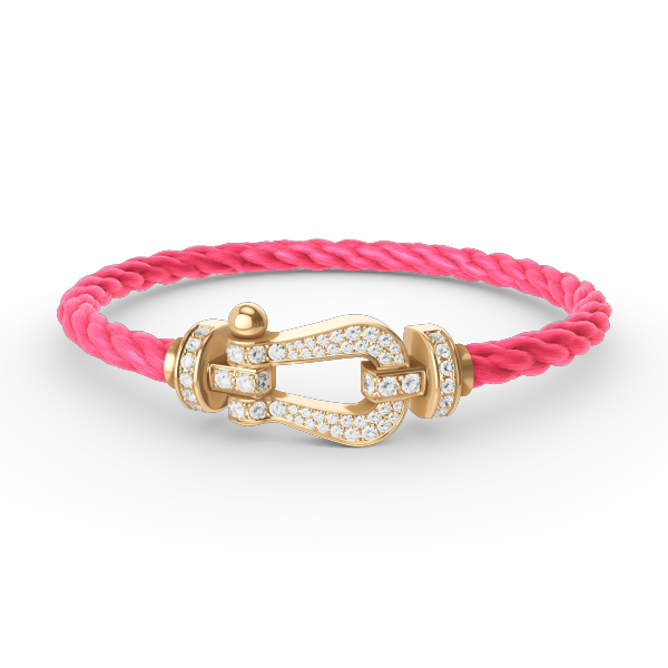 [Ornora Jewelry]FORCE LARGE HORSESHOE FULL DIAMOND BRACELET GOLD